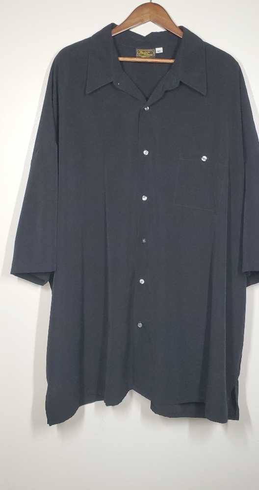 Monzini Black Casual Button Down Size 6X